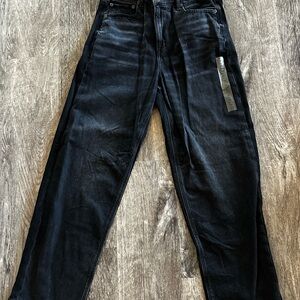 American Eagle Outfitters Black Straight Leg Jeans